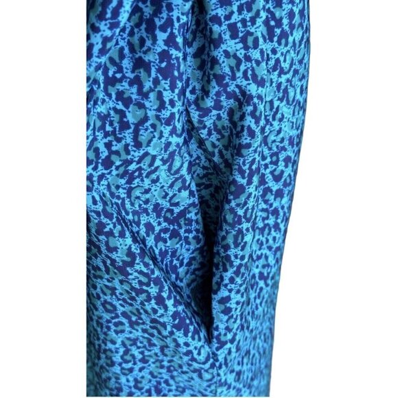 Vintage Schrader Petite Paisley Animal Print Collared Button Up Shirt Dress 12 - Picture 8 of 13